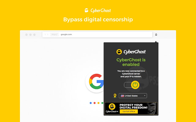 CyberGhost VPN Free Proxy بروكسي في بي ان مجاني للكروم CyberGhost VPN Free Proxy بروكسي في بي ان مجاني للكروم