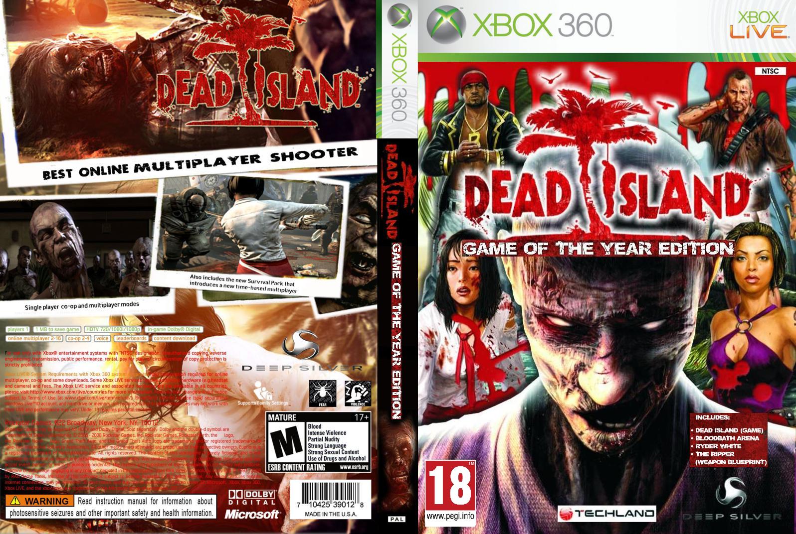 ADRENALINA XB0X 360 DEAD ISLAND GAME OF THE YEAR EDITION