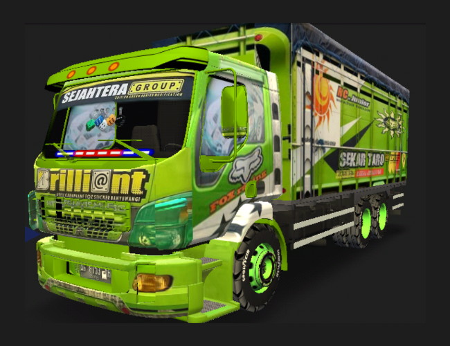 Canter Livery Truk Sekar Taro - livery truck anti gosip