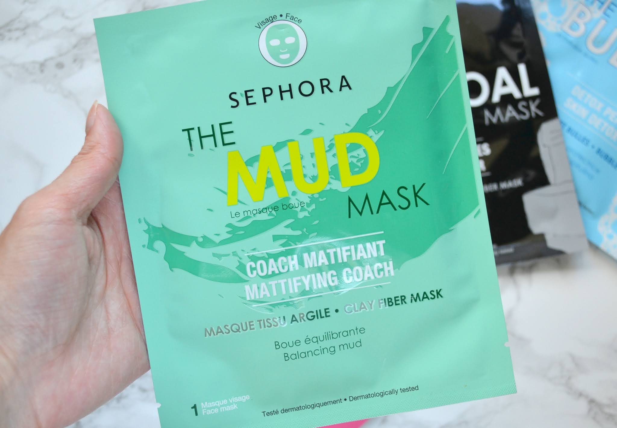 SHEET MASK Sephora Collection Mud, Bubbles, Charcoal and Primer