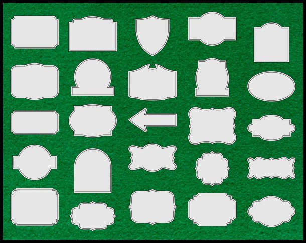 Scrollsaw Workshop: 25 Sign Shapes Scroll Saw Patterns.
