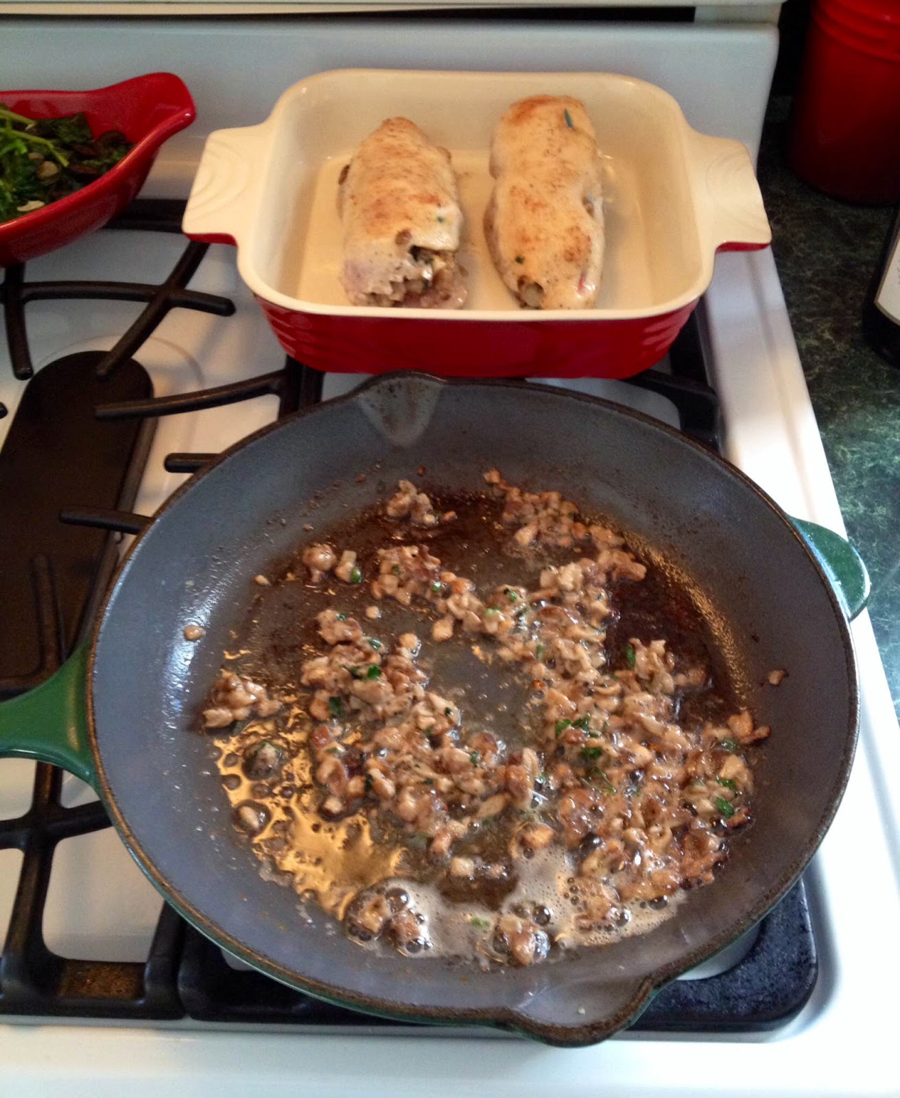 Carla's Kitchen Capers Chicken Breast Stuffed with Shiitake Mushroom