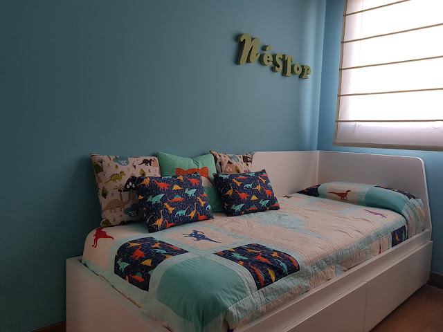 tutorial colcha patchwork dinosaurios