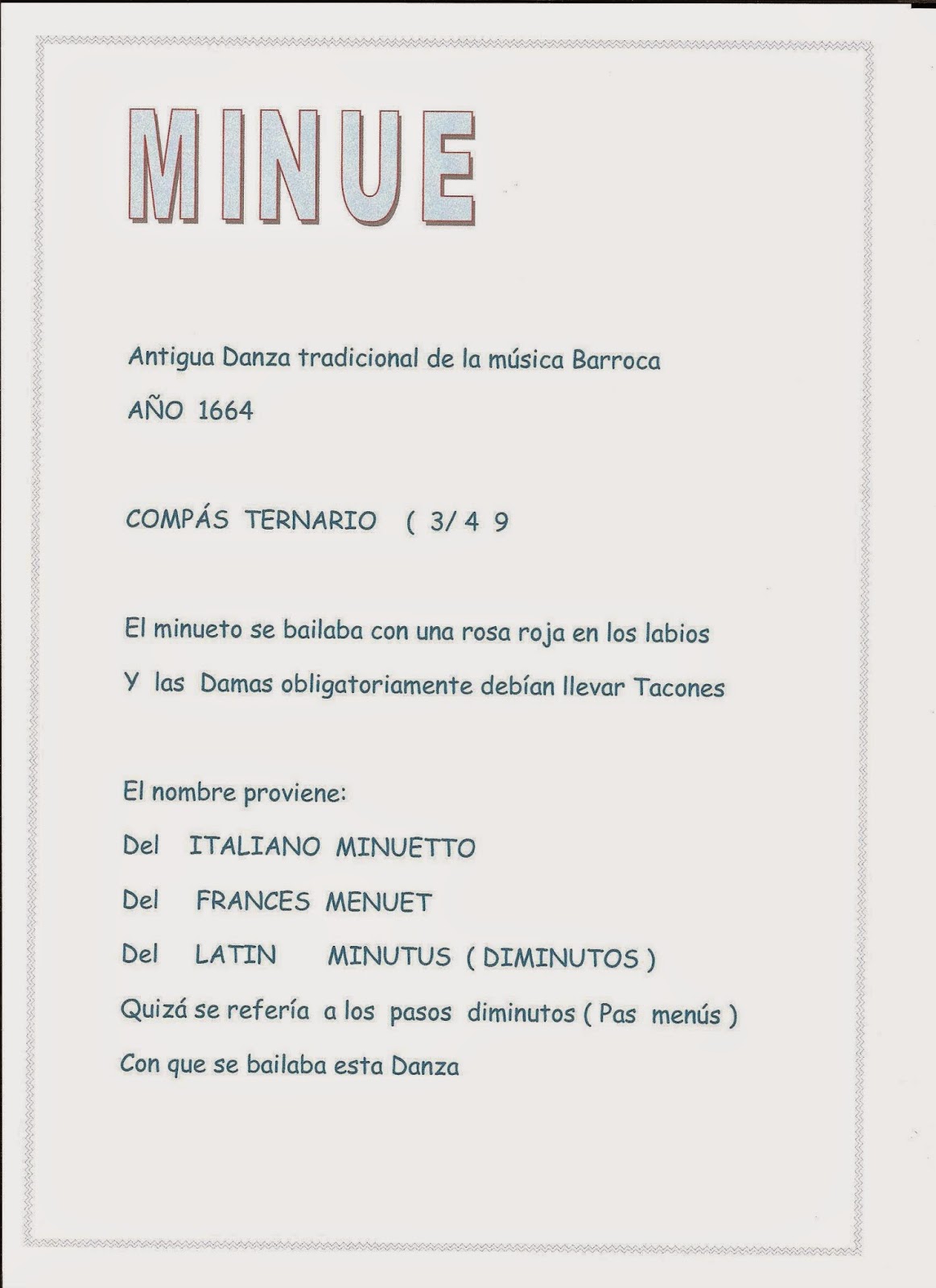 Acordes en mi MINUE LETRA Acordes en mi MINUE LETRA