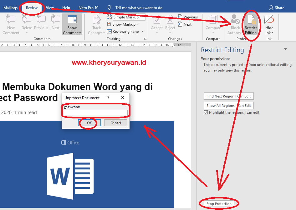 √ 2 Cara Membuka Word Yang di proteksi/di password Catatan Wali Kelas