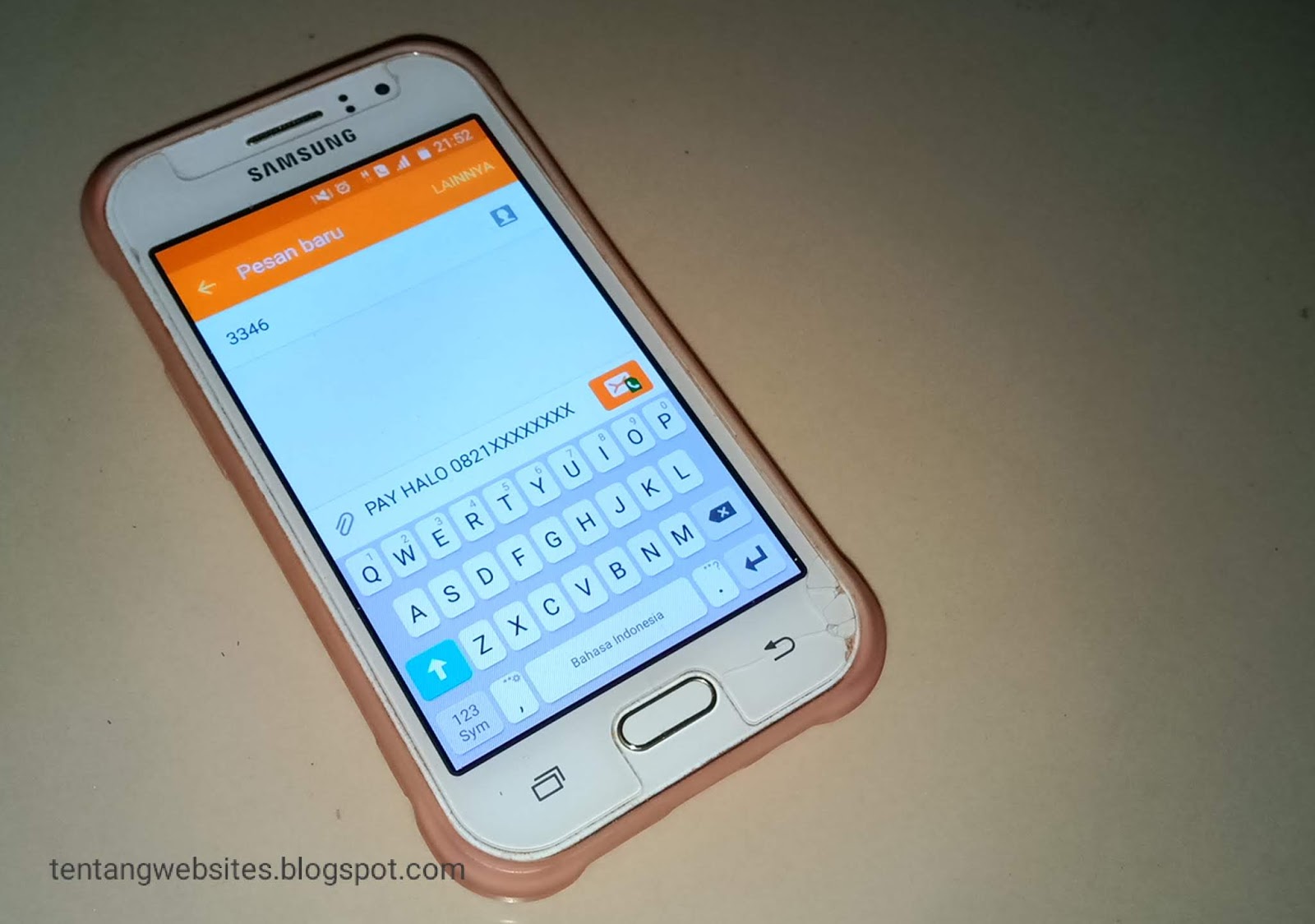 Cara bayar kartu halo via SMS Banking BNI - Komputer dan Blog