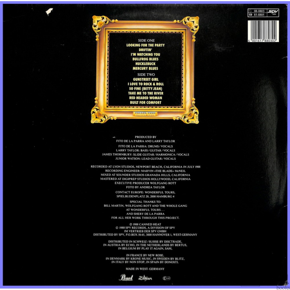 Classic Rock Covers Database Canned Heat Reheated (1988)