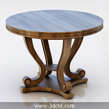 classic table 3d model