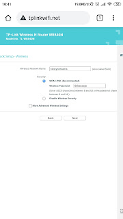 mengatur SSID dari PPPoE tp-link