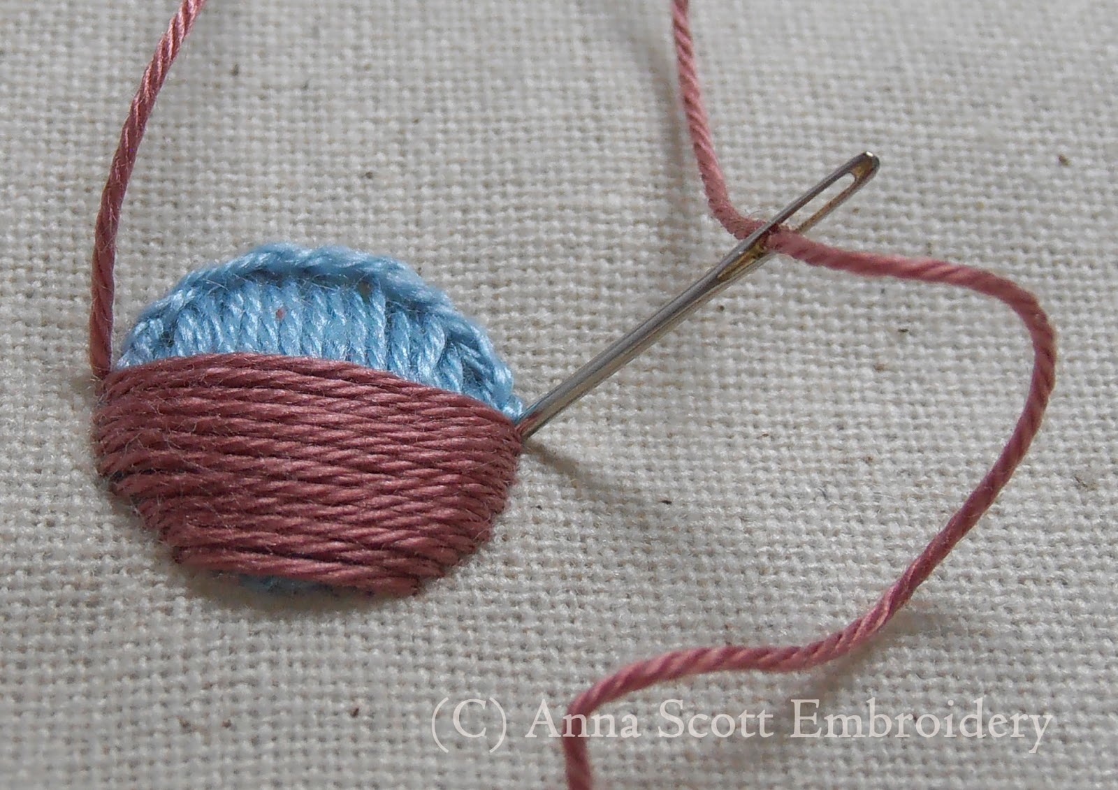 Doodle Stitching Padded Satin Stitch dots