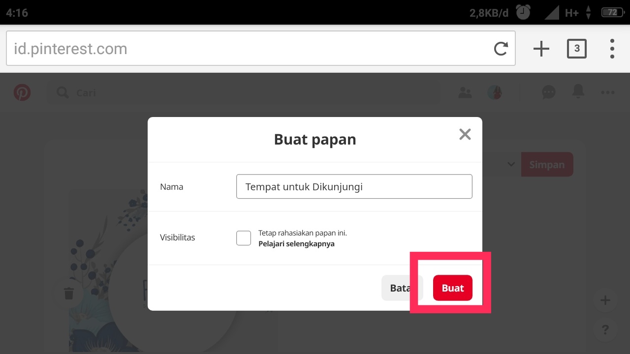 Bagaimana cara download di Pinterest?