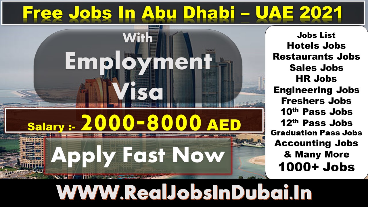 Latest New Jobs In Abu Dhabi 2021