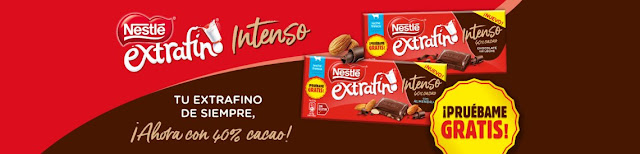 Prueba gratis ; Chocolate Nestlé Extrafino Intenso
