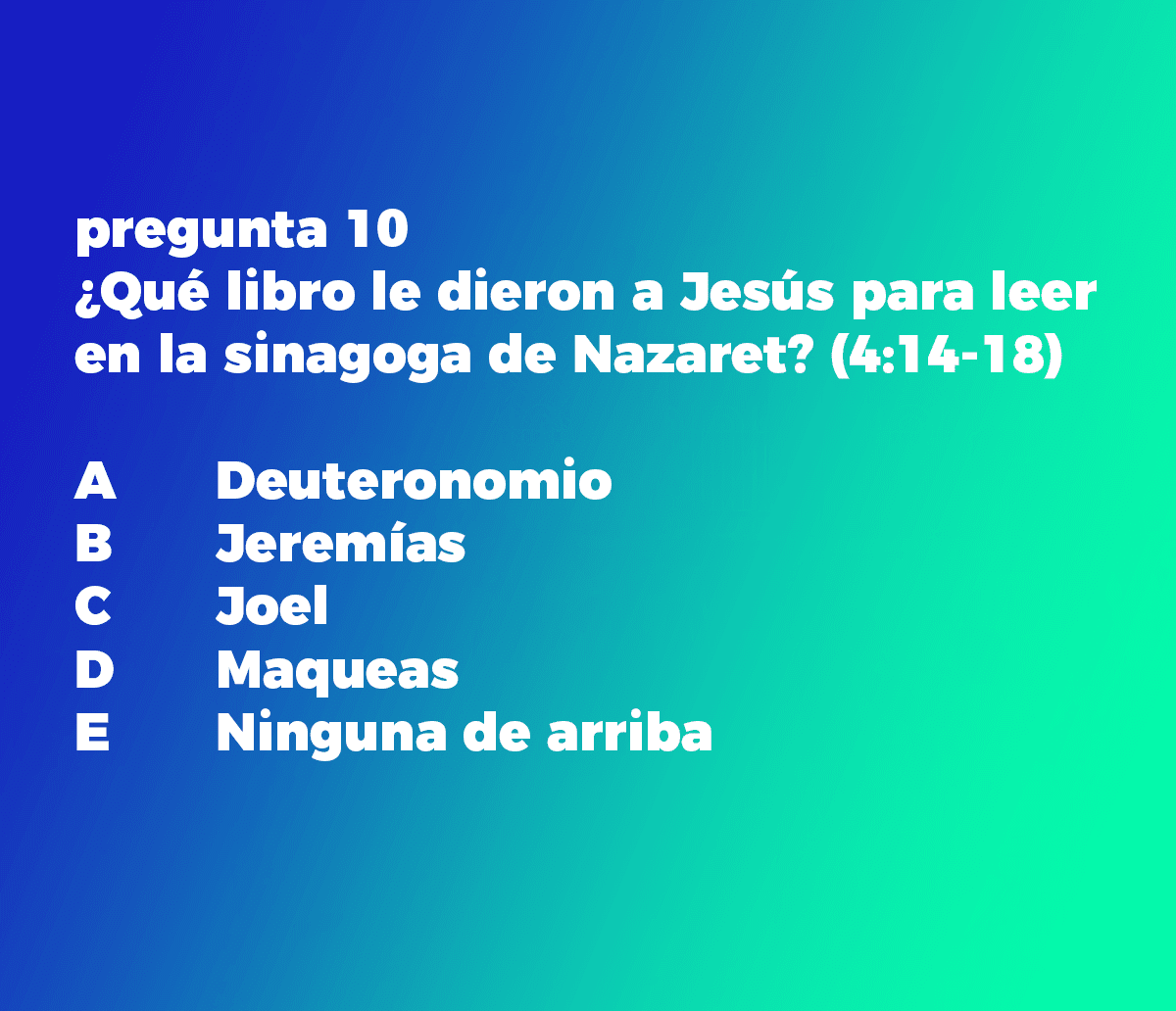 Preguntas Bíblicas para jóvenes 1
