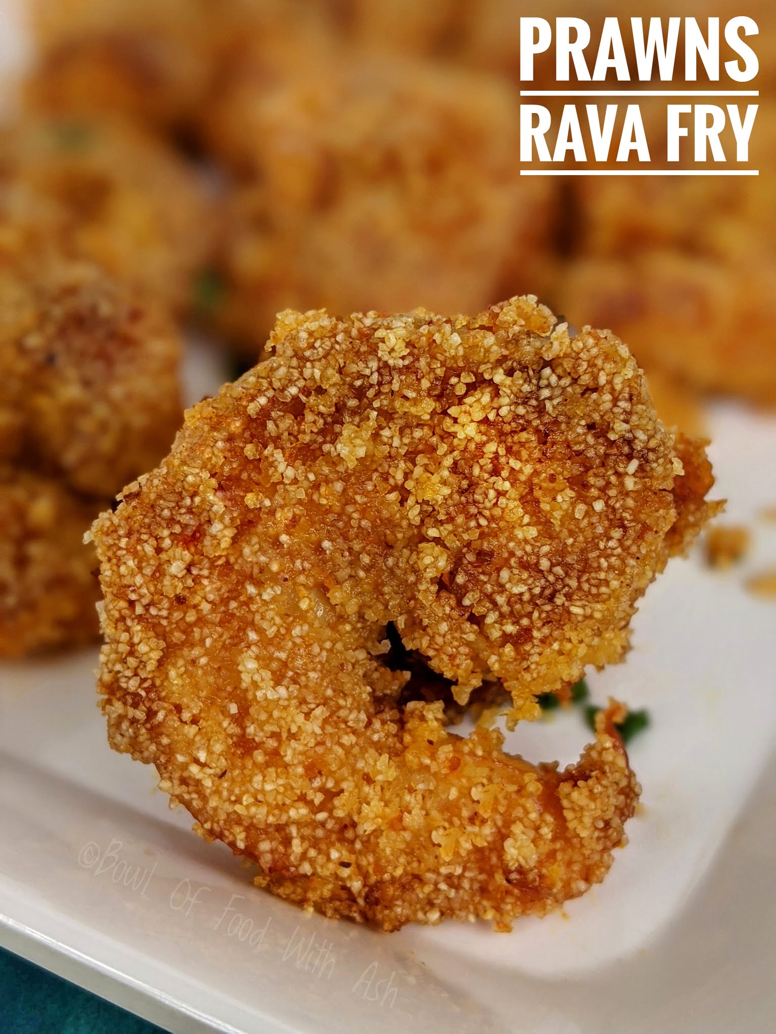 Prawns Rava Fry Recipe | How To Make Rava Fried Prawns