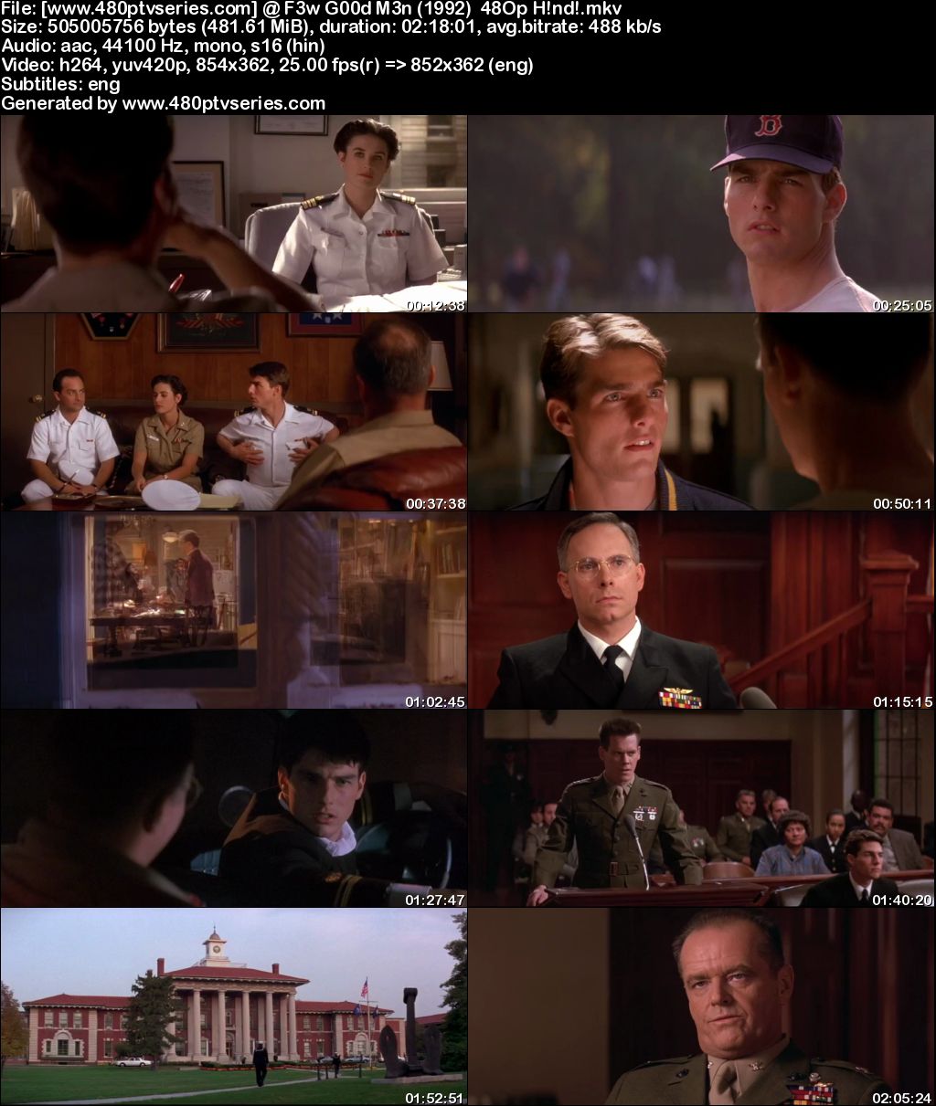 A Few Good Men (1992) 450MB Full Hindi Dual Audio Movie Download 480p Bluray Free Watch Online Full Movie Download Worldfree4u 9xmovies