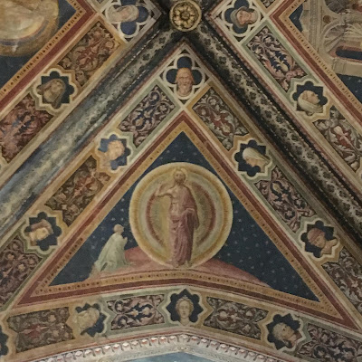 Battistero di Siena: affreschi del Credo di Lorenzo il Vecchietta, prima campata