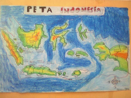 Adenium Karya Siswa Peta Indonesia Pelajaran Ips Seminggu Memberikan Tugas