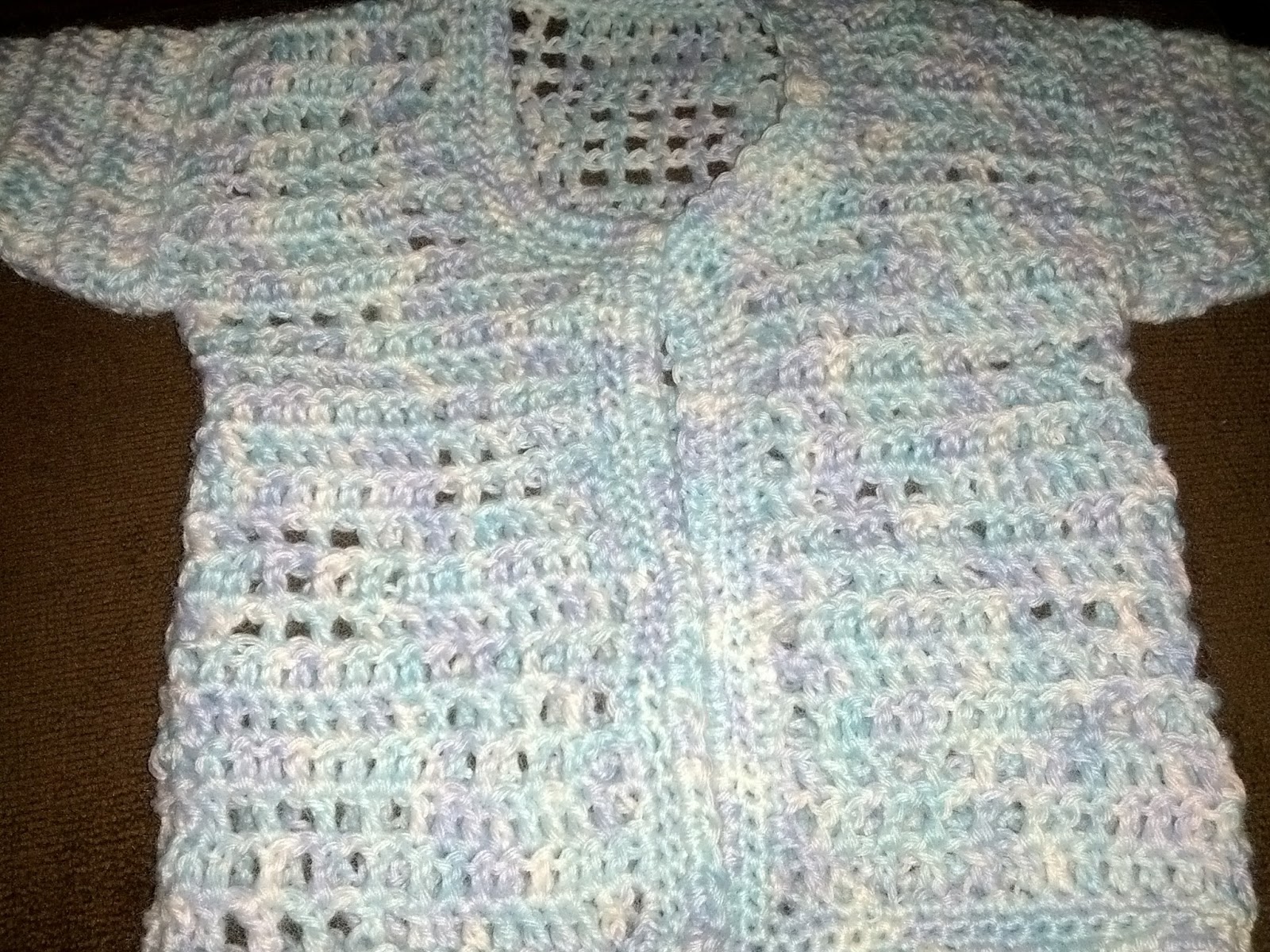 Blooming Lovely Just Off The Hook Crocheted Baby Cardigan