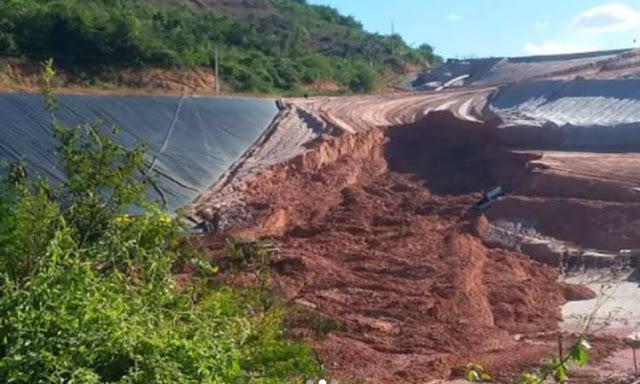 Rompimento em área de barragem da Yamana Gold assusta moradores em Jacobina-BA