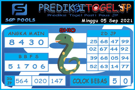 Prediksi Togel Singapura Minggu 05 September 2021