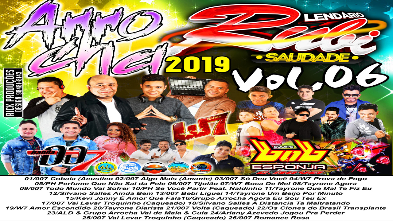 Cd Lendario Rubi Saudade Arrocha 2019 Vol.06 ✓ - Melody Brazil