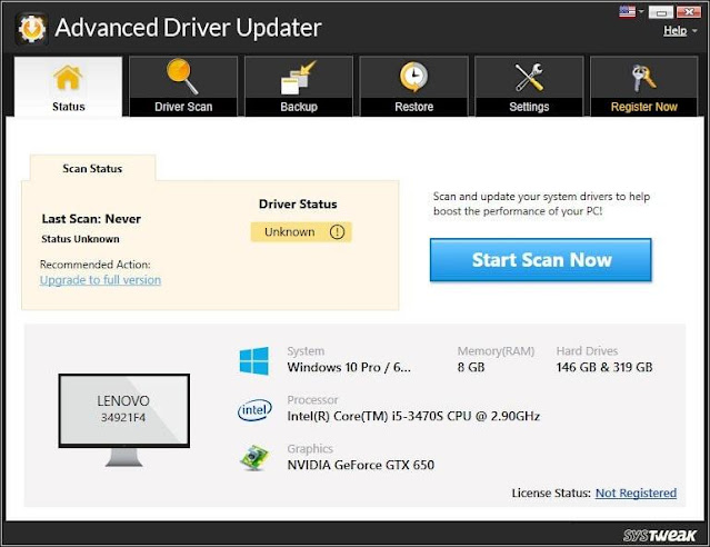 launch Advanced Driver Updater