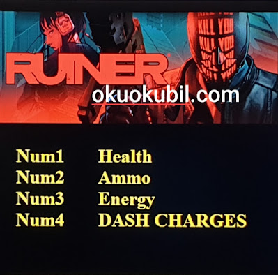 Ruiner (PC) Oyunu Dash Charges Sınırsız Can,Enerji +4 Trainer Hilesi İndir Haziran 2019