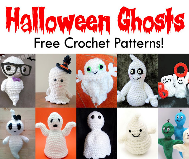 Free Amigurumi Halloween Ghosts Crochet Patterns