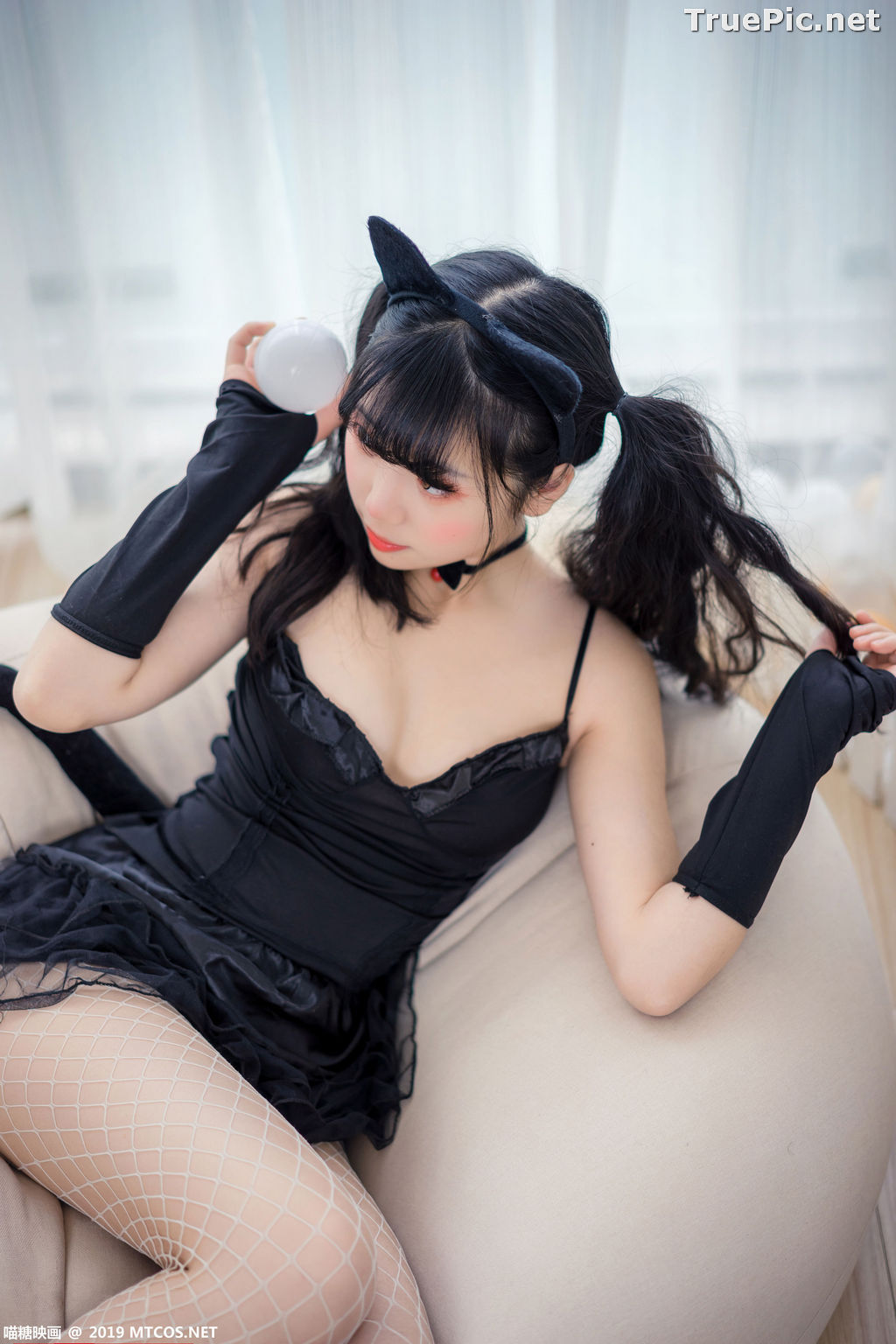 Image [MTCos] 喵糖映画 Vol.045 – Chinese Cute Model – Black Cat Girl - TruePic.net - Picture-9