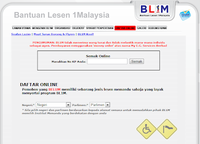Semak Keputusan BL1M (Bantuan Lesen 1Malaysia)