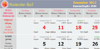 kalender bali desember 2022 masehi - kanalmu