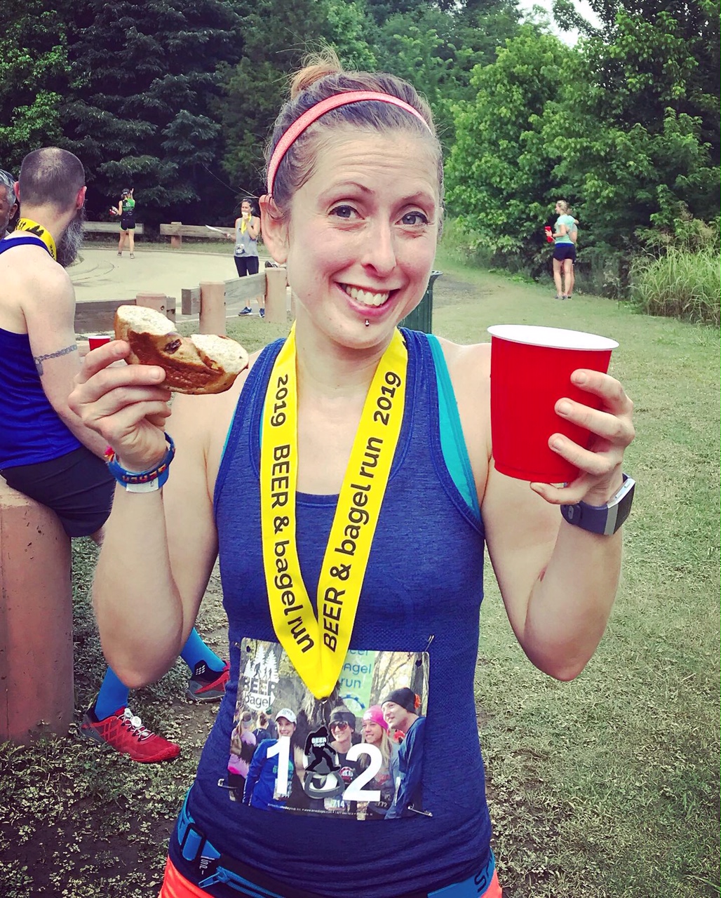 Vegan Crunk Race Recap Beer & Bagel OffRoad Series in Memphis
