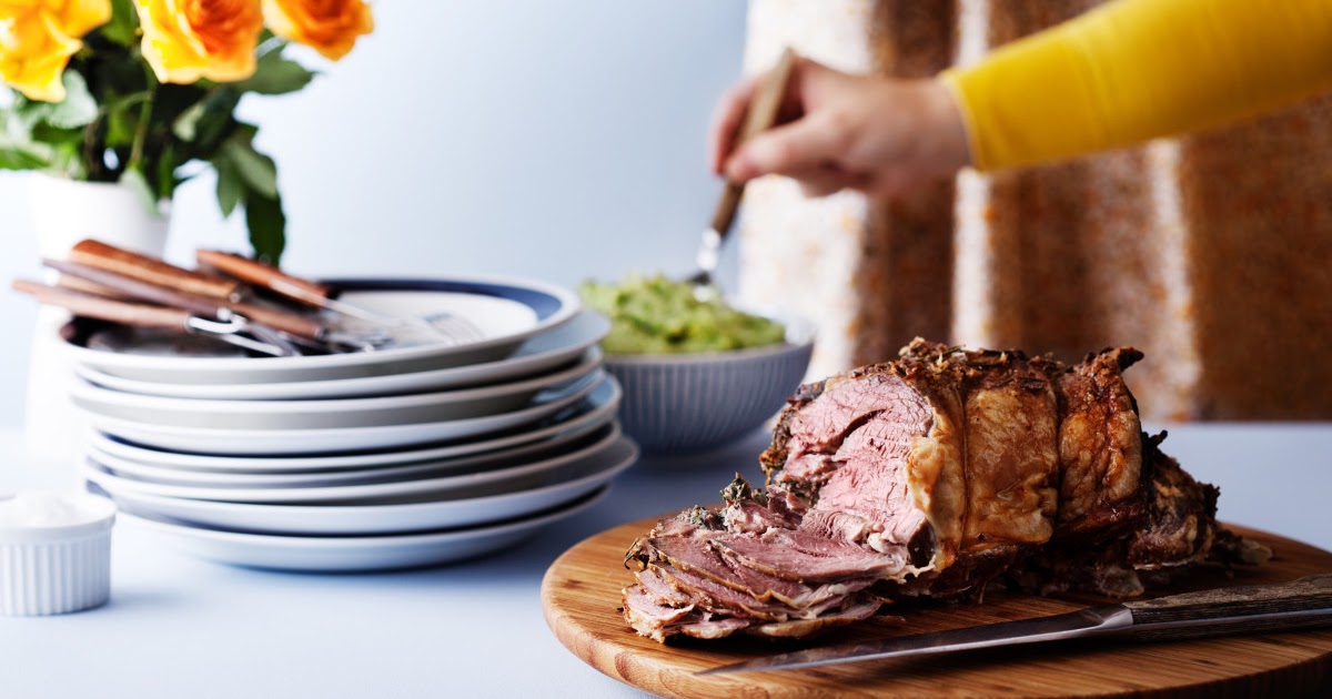 The Low Carb Diabetic Lamb Roast Filled With Herbs and Cream Cheese