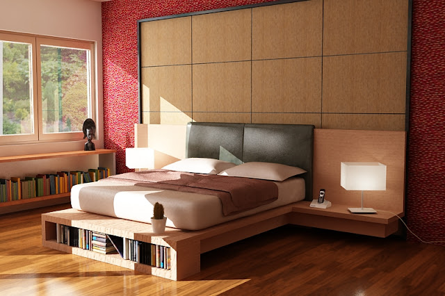 3d photograph realistic quality residential Interior Design bedroom rendering