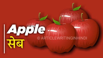 Apple fruit name in hindi 