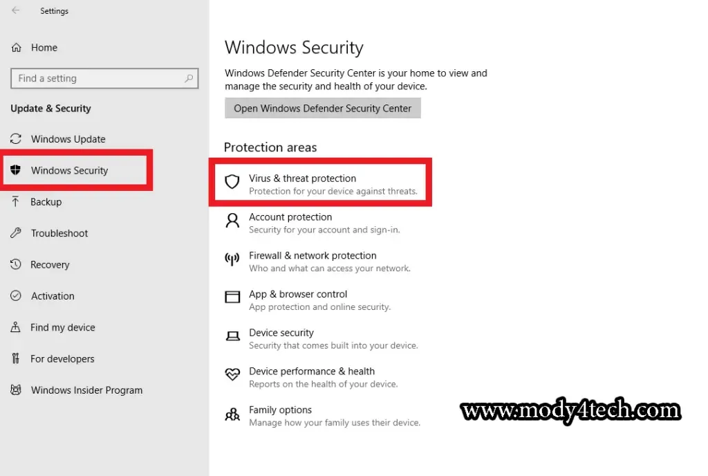 كيفية ايقاف ويندوز ديفندر how to disable windows defender windows 10