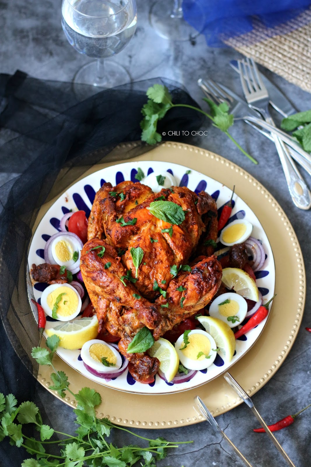 Murgh Musallam (Mughal-Style Stuffed Whole Chicken) Murgh Musallam (Mughal-Style Stuffed Whole Chicken)