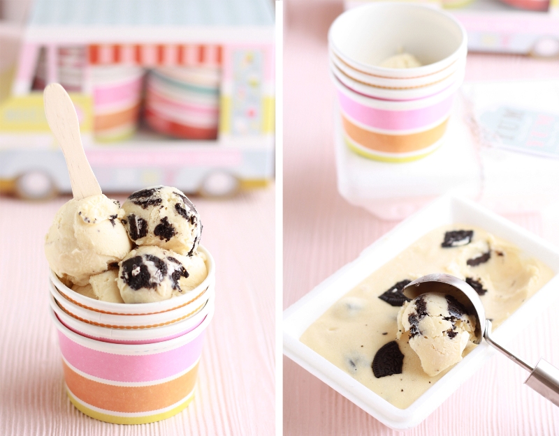 receta, recipe, helado, icecream, vainilla, vanilla, oreo