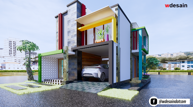  Model  Rumah  Minimalis 2 Lantai 8x12 DESAIN RUMAH  MINIMALIS