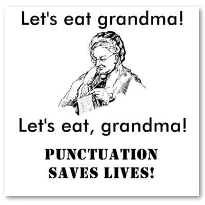 Image result for commas eat grandma