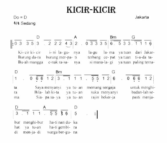 Lirik Dan Makna Lagu KicirKicir Lirik Dan Makna Lagu KicirKicir