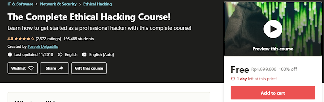 Free The Complete Ethical Hacking Course!