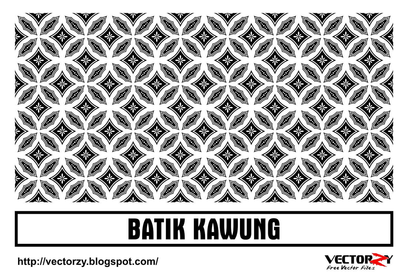 Download Batik  Kawung Vector CDR CorelDraw  Vectorzy 