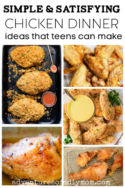 collage of chicken meal ideas
