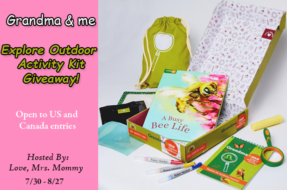 grandma and me giveaway, explore the outdoors, activity kit, activities for kids, outdoor kid toys, summer fun for kids