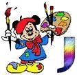 Alfabeto de Mickey pintor J.