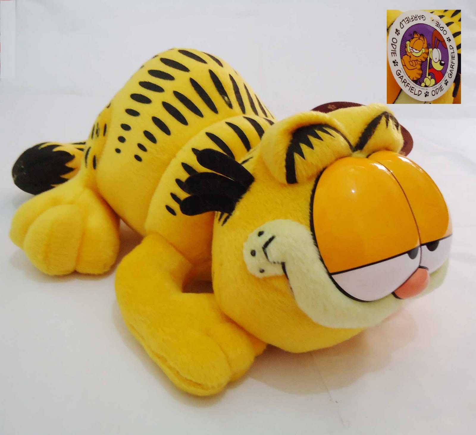 Ancienne Peluche Garfield "Se Va A Dormir" 30cm, Rare