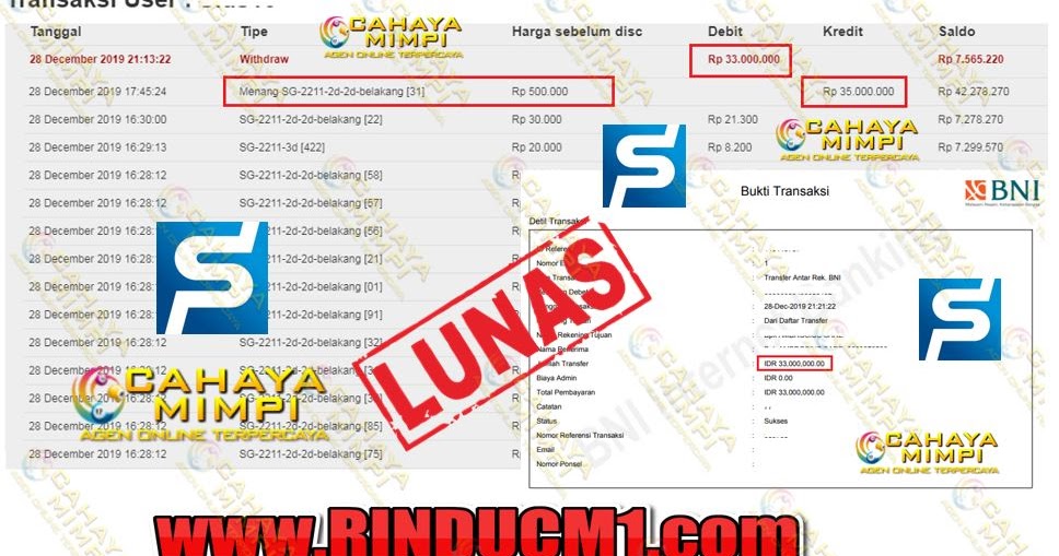 BUKTI JP MTO &amp; CAHAYA