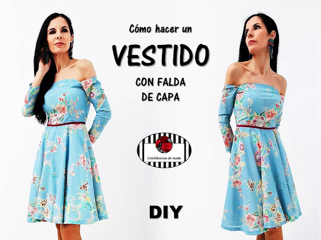 Cómo hacer un VESTIDO con FALDA CIRCULAR. TRUCOS DE COSTURA